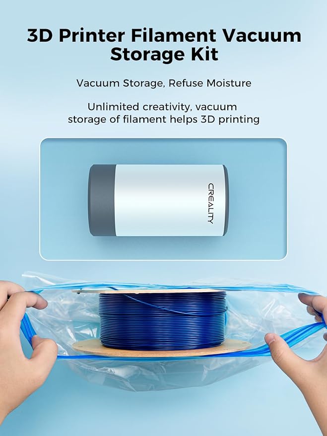 Creality Filament Vacuum Storage Kit, Automatic Pump, Premium Cleaning Drying - Image 2