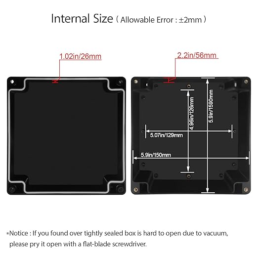 LeMotech Electrical Box ABS Plastic Project Box IP65 Waterproof Junction Box - Image 3