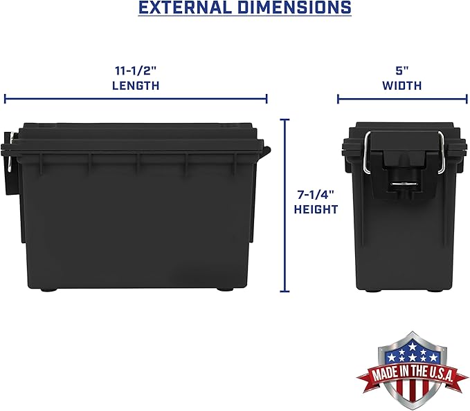 Sheffield 12790 2-Pack Ammo Storage Box, Stackable .30 Cal Field Boxes - Image 2