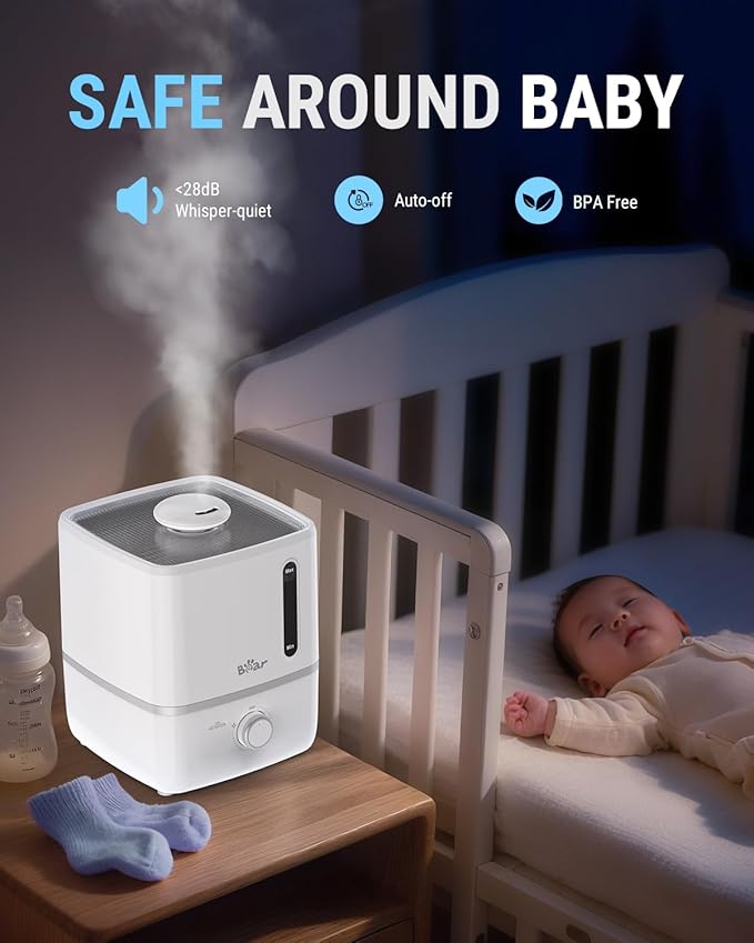 Bear Humidifiers for Bedroom, 2.5L Cool Mist Humidifiers and Oil Diffuser - Image 4