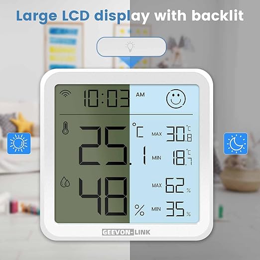 WiFi Indoor Hygrometer Thermometer, Smart Digital Bluetooth Humidity - Image 8