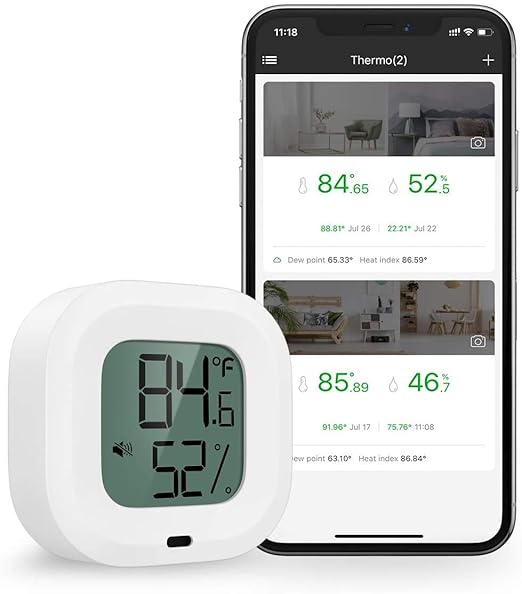 Wireless Thermometer Hygrometer by 9H