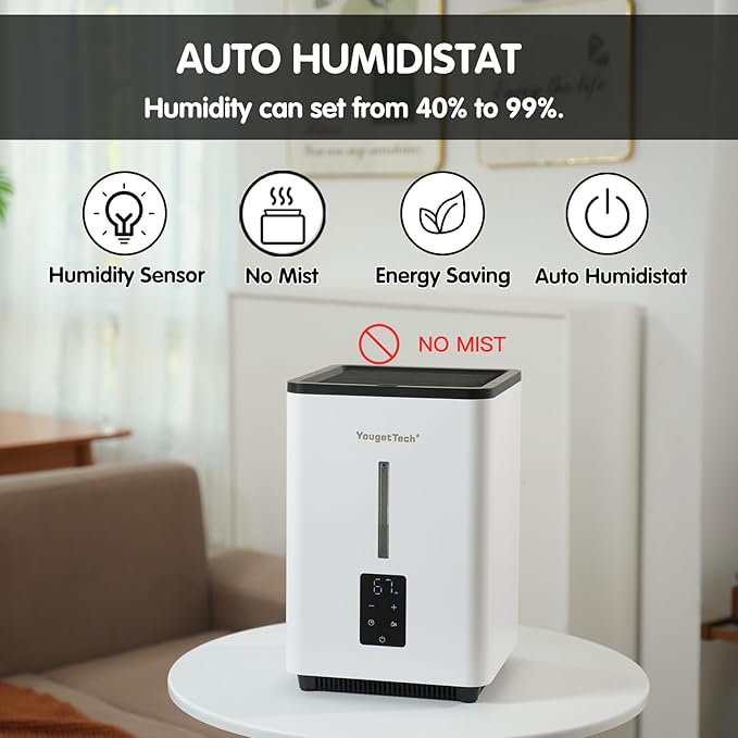 Evaporative Humidifiers for Bedroom Large Room|1.55Gallons|20W evaporative cool - Image 3