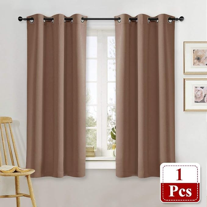 NICETOWN Small Window Blackout Curtain Panel Window Treatment Thermal Insulated - Image 2