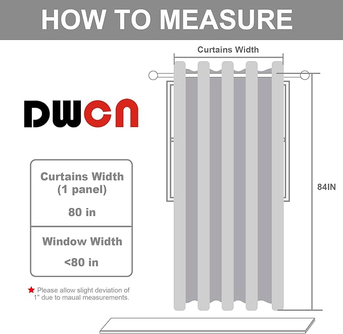 DWCN Total Privacy Room Divider Blackout Curtain - Image 2