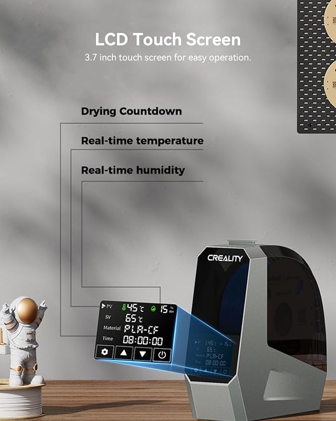 Creality Space Pi Filament Dryer, 360° Hot-Air Heating 3D Printer Filament - Image 3