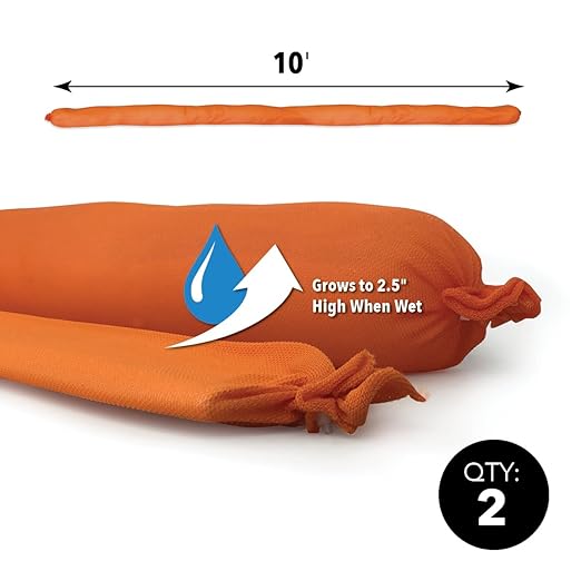 Quick Dam WUB210-2 Water Activated Flood Barrier – 10 ft, Absorbs 3.1 Gallons - Image 3