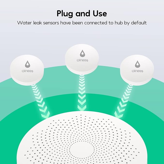 Winees WiFi Water Detector, 3 Pack Water Sensors - Image 5