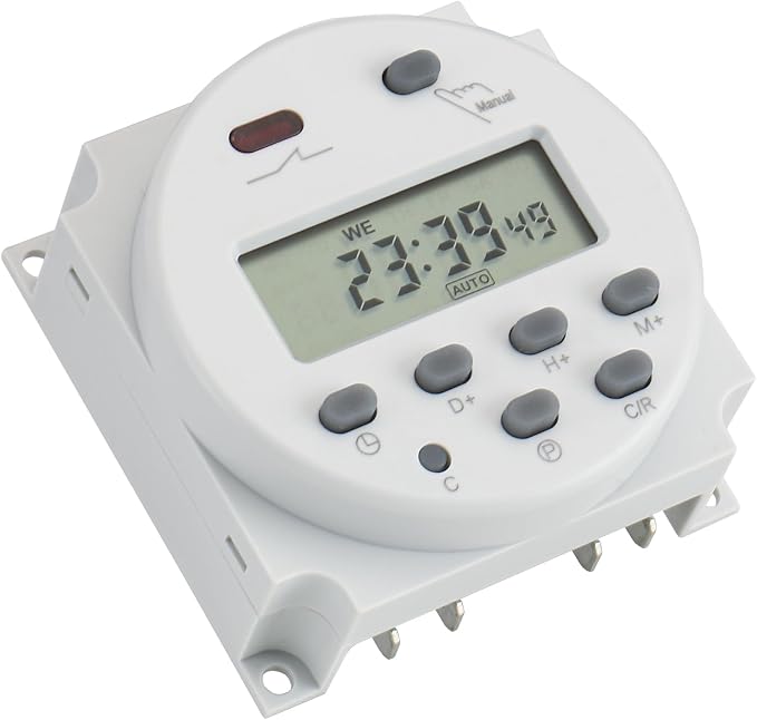 Baomain Time Switch Relay with 4 x Terminal Cable, Digital LCD Programmable - Image 6