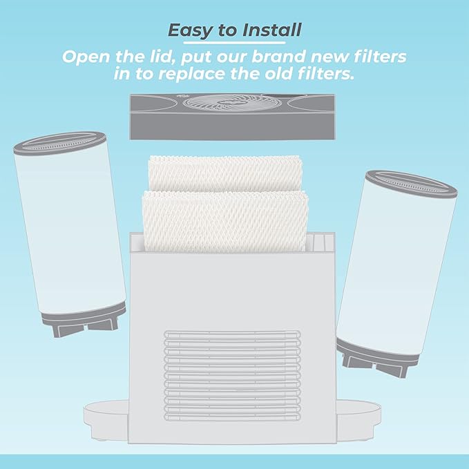 ANTOBLE 4 Pack MD1-0034 Humidifier Wick Replacement Filters Compatible - Image 4