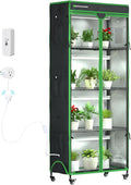 Indoor Greenhouse with Grow Light, 35.8" W x 17.8" D x 71.8" H, 5-Tier Plant by ZOYOYES
