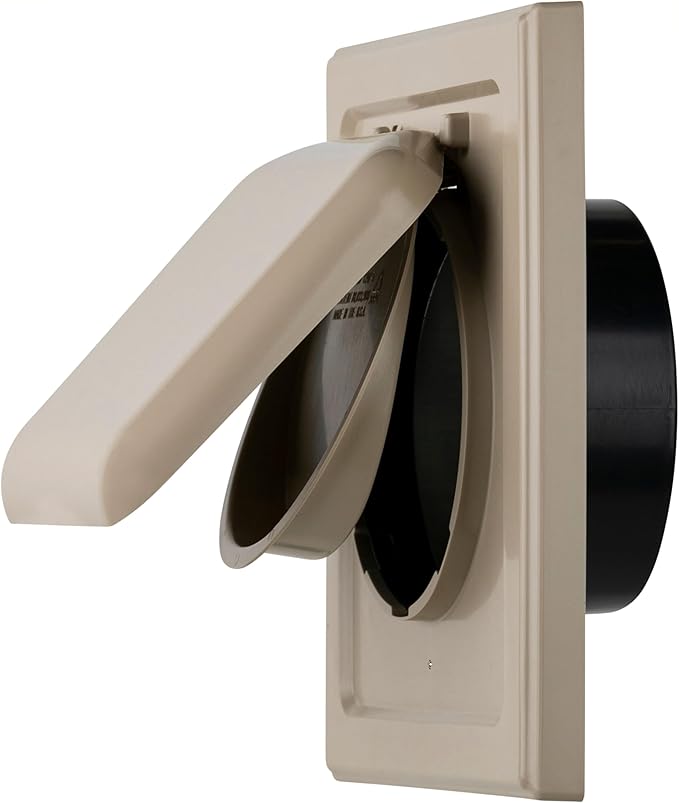 NO-PEST VENT, Exclusive Dual Door Dryer Vent Cover Outdoor 4 inch by No-PestVent