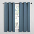 NICETOWN Smoky Blue Blackout Curtains 45 inches Length by NICETOWN