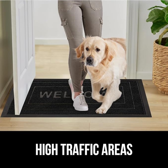 GORILLA GRIP 100% Waterproof All-Season WeatherMax Doormat, US Designed Natural - Image 6