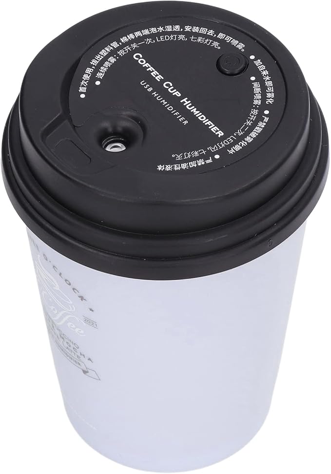 Coffee Cup Humidifier, Compact Lightweight Cute Desktop Humidifier - Image 7