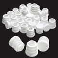 9/16" Plastic Hole Plugs White -Round Chair Leg Caps, Flush Mount Pipe Plugs by EASYEAH