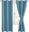 Hiasan Blackout Curtains for Bedroom, 42 x 63 Inches Length by Hiasan