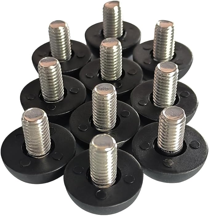Hooshing 10PCS 8mm x 1.25 M8 Adjustable Furniture Levelers Replacement - Image 7