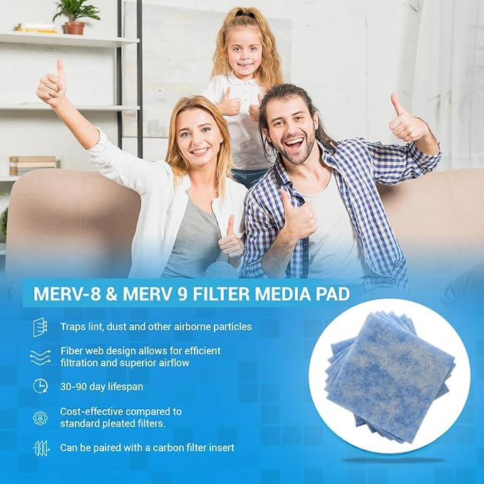 12x20x1 Air Filter MERV 8 Filter Media, AC Furnace Filter, Aluminum Reusable - Image 6