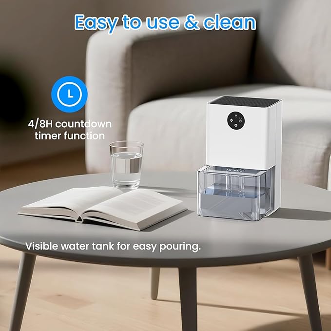 Dehumidifier, 50 OZ Small Dehumidifiers - Image 7