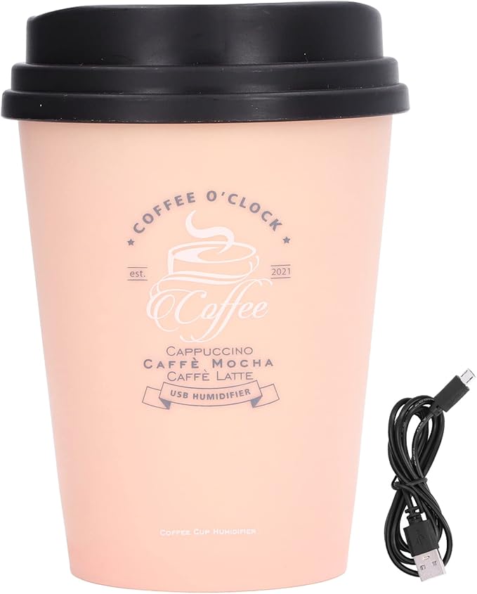 Desk Humidifier, USB Humidifier 300ml Coffee Cup Low Noise Auto Off Compact - Image 7
