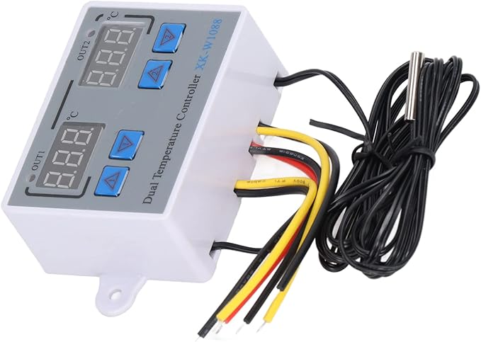 Dual Display Temperature Humidity Controller, Digital Thermostat Dual - Image 5
