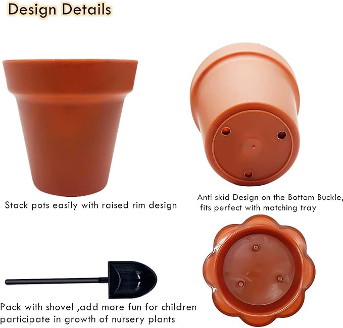 30 Pack Cupcake Plant Nursery Pots - Image 2