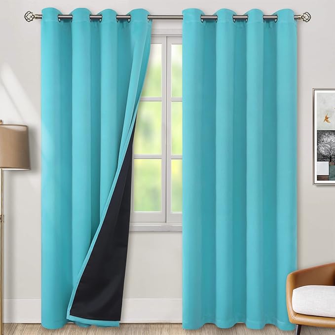 BGment 100% Blackout Curtains for Bedroom Window 84 Inch Length 2 Panels Set by BGment