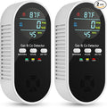 5-in-1 Carbon Monoxide Detectors, Natural Gas Leak Detector, Plug-in & Battery by VilfeLLC