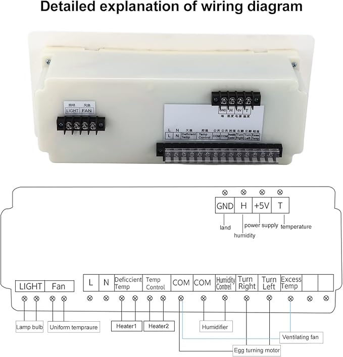 XM‑18SD Egg Incubator Controller Large-Screen 5 Modes Intelligent Temperature - Image 3