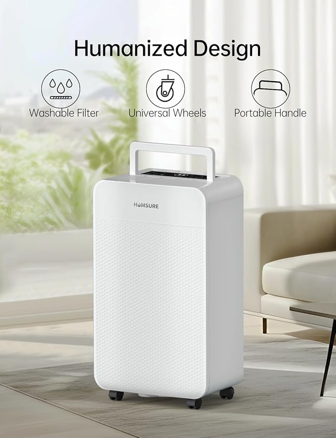 HUMSURE 4500 Sq. Ft 80 Pints Dehumidifier Equipped - Image 2