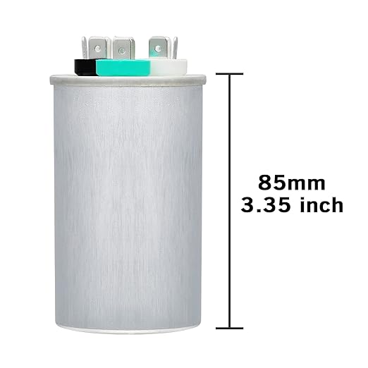 VEXUNGA 50/10 uF 50+10 MFD 370VAC or 440VAC Dual Run Start Round A/C Capacitor - Image 2