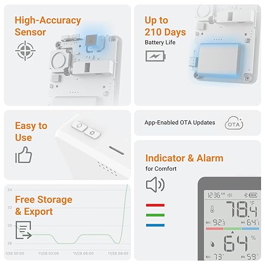 Temtop Indoor Thermometer T1 Variants-2pack) - Image 2