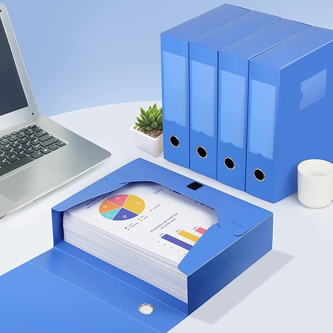 HUA JIE A4 Storage File Boxes Plastic Archives Cases - Image 9