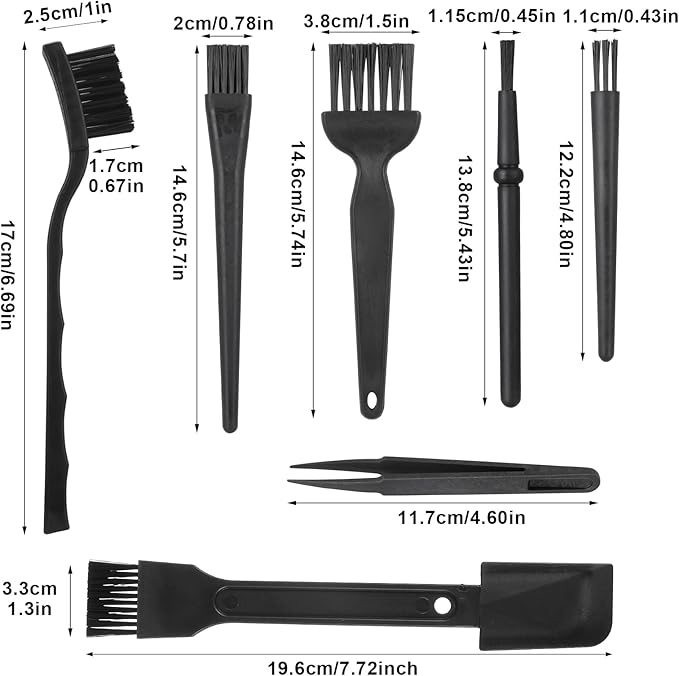 7pcs Mini Keyboard Cleaning Kit, Ymapinc Anti Static Keyboard Brush/Dust Brush - Image 2