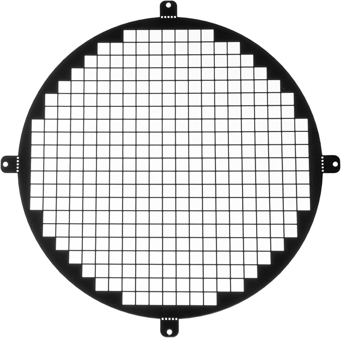 Repa Market 10" Inch Black Galvanized Steel Round Crawl Space Vent Grid by RepaMarket