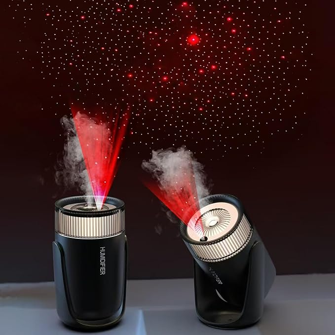 Humidifier with Starry Sky Projection, 360° Rotating Nozzle, Auto Shut-Off - Image 4