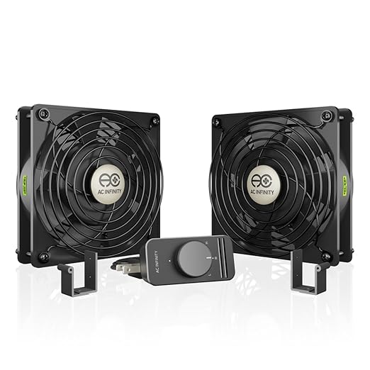 AC Infinity AXIAL S1225D, Dual 120mm Muffin Fan by ACInfinity
