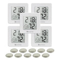 KETOTEK 5 Pack Thermometer Room Hygrometer Indoor Mini Temperature and Humidity by KETOTEK