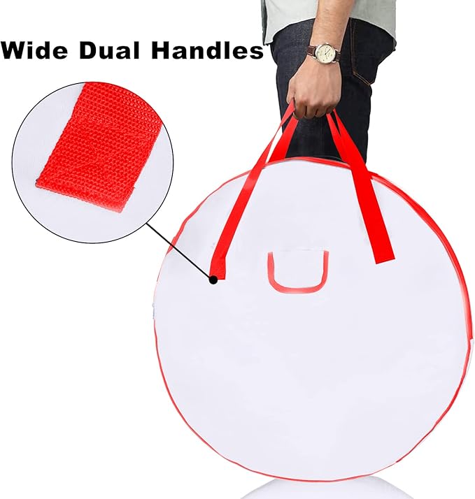 TQS 30" Christmas Garland Ornaments Wreath Storage Bag - Image 3