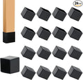 24PCS Square Rubber Furniture Leg Caps 1 Inch x 1 Inch Square Chair Leg Caps by suiwotin