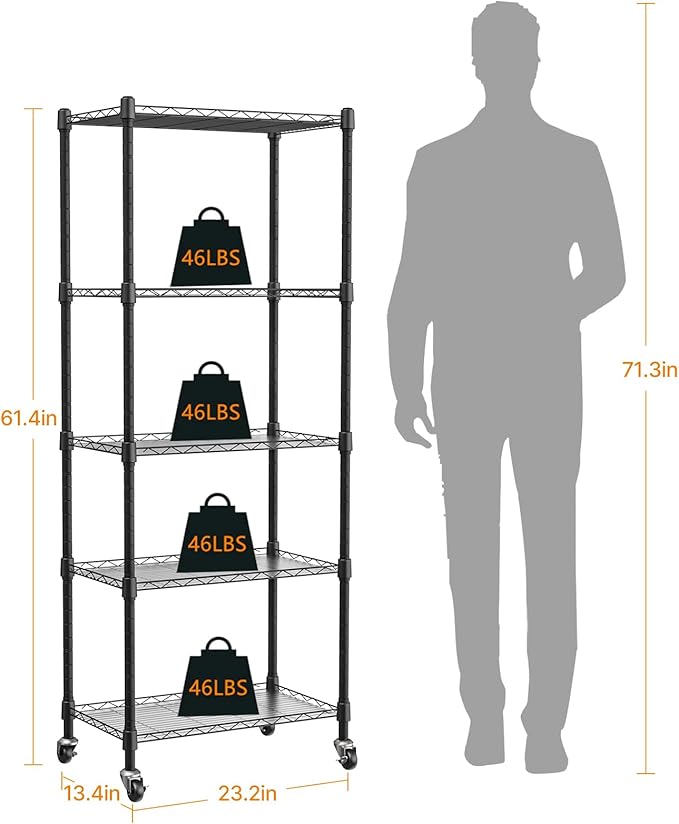 Indoor Greenhouse with Grow Lights, 5 Tier 23.2" L×13.4" W×61.4" H Mini - Image 6