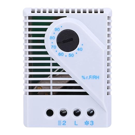 Mechanical Humidity Controller, 2-3 Pole Terminal, 12‑250V Input, Back Rail - Image 6