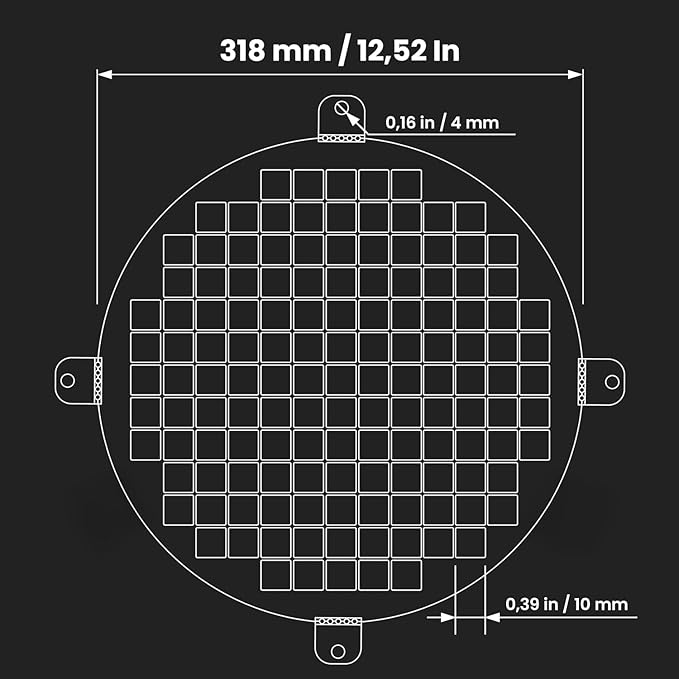 Repa Market 12" Inch Galvanized Steel Round Crawl Space Vent Grid - Image 2