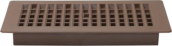 Decor Grates PL410-OB 4-Inch by 10-Inch Plastic Floor Register, Oak Brown - Image 3