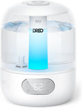 DREO Humidifiers for Bedroom, 3L Top Fill 30H & 26dB Quiet Runtime for Large by DREO
