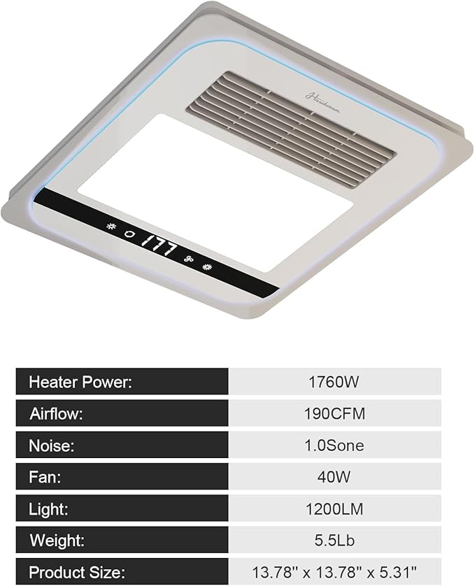 4 in 1 Bathroom Exhaust Fan - Image 8