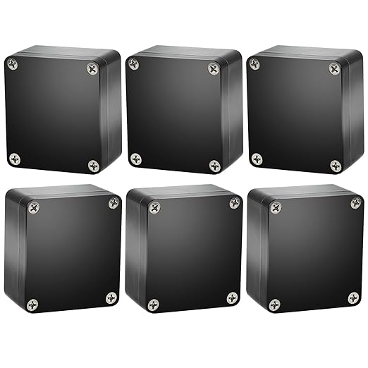 6PCS Electronic Project Box, IP65 Waterproof Dustproof ABS Plastic Junction by Motroce