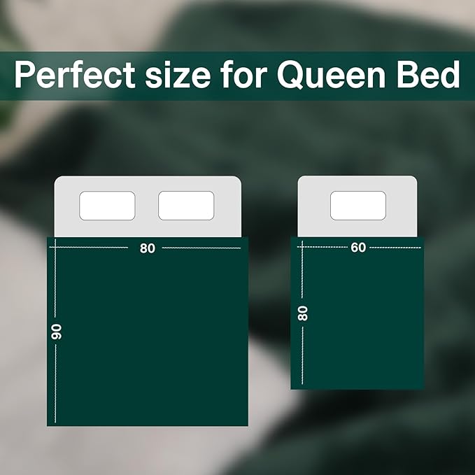 Waterproof Queen Size Blanket for Bed 60''x80'', 3 Layer Lightweight and Stain - Image 3