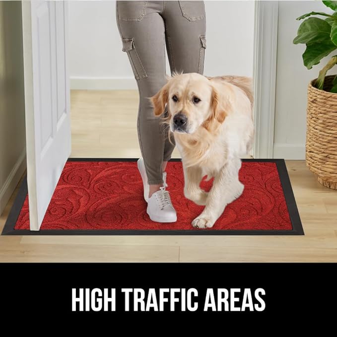GORILLA GRIP 100% Waterproof All-Season WeatherMax Doormat 35x23, US Designed - Image 6